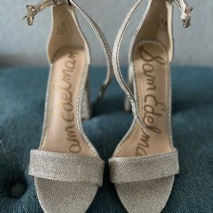 Sam Edelman sparkly open toe heels, basically new, only worn a few times